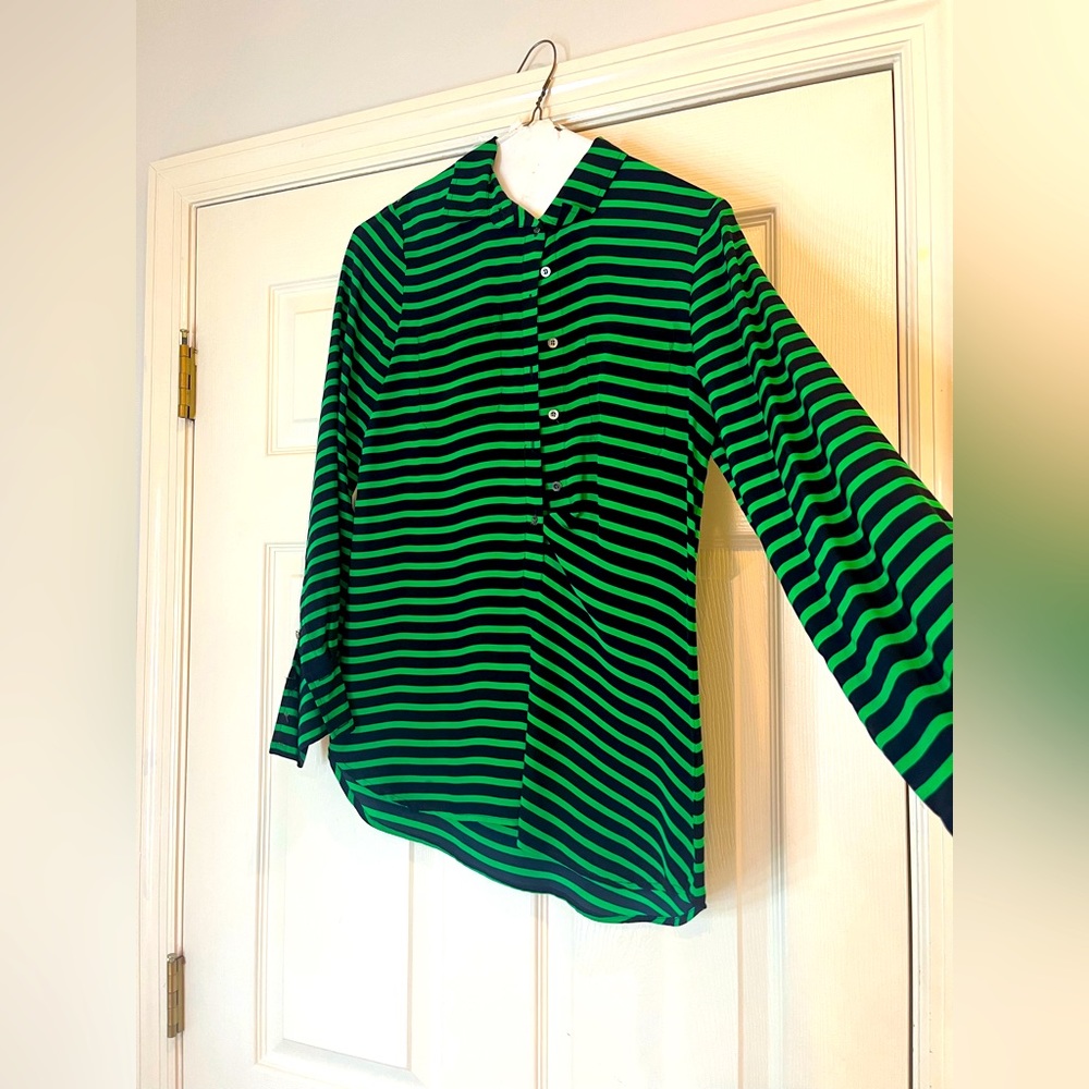J-CREW long sleeve striped shirt
